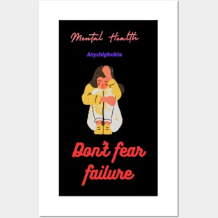 Quotes athycophobia don't fear failure quotes Posters and Art